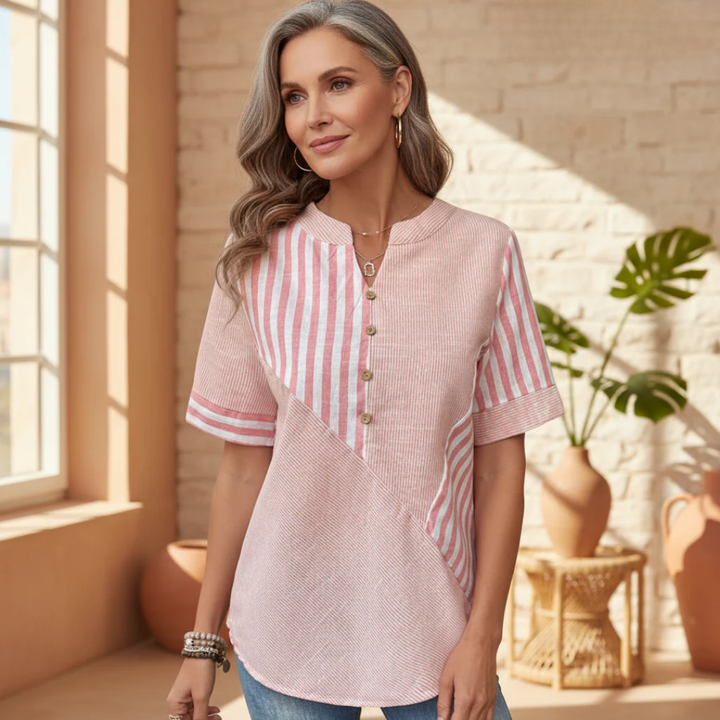 Talia - Elegant Striped Blouse
