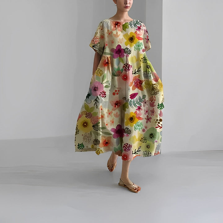 Floria - Vibrant Floral Dress