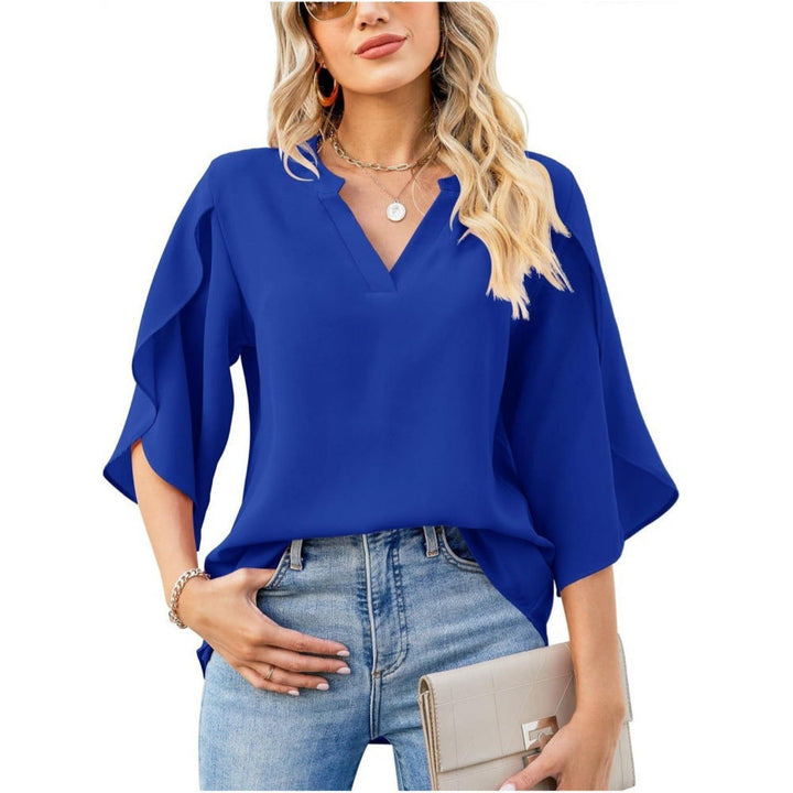 Katelina - Elegant V-Neck Top