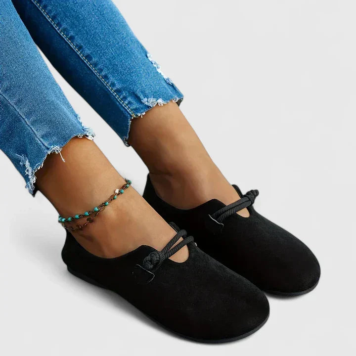 Stephanie – Minimalist Rope Detail Slip-On Flats