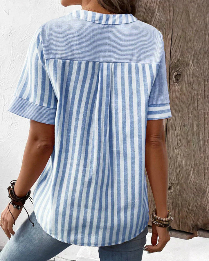 Talia - Elegant Striped Blouse