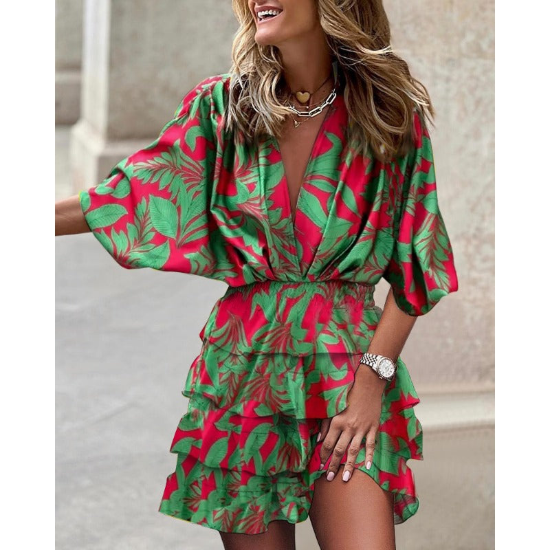 Margaret - Stylish Print Dress