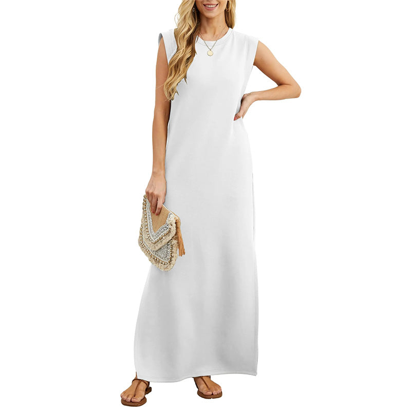 Maliya - Sleeveless Casual Maxi Dress