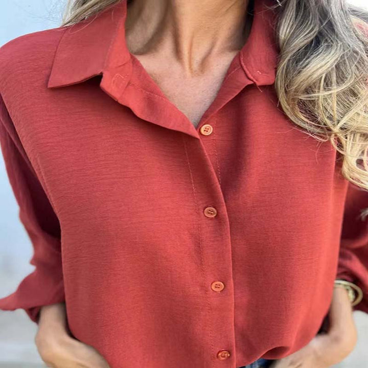 Isola - Elegant Button-Up Blouse